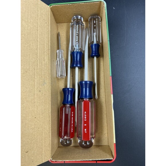 2004 Craftsman 1st Edition 5 Piece Screwdriver Set in Collectors Pickup Tin - Picture 7 of 8